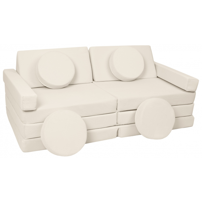 Modulinė poroloninė sofa, kapučino spalvos