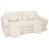 Modulinė poroloninė sofa, kapučino spalvos