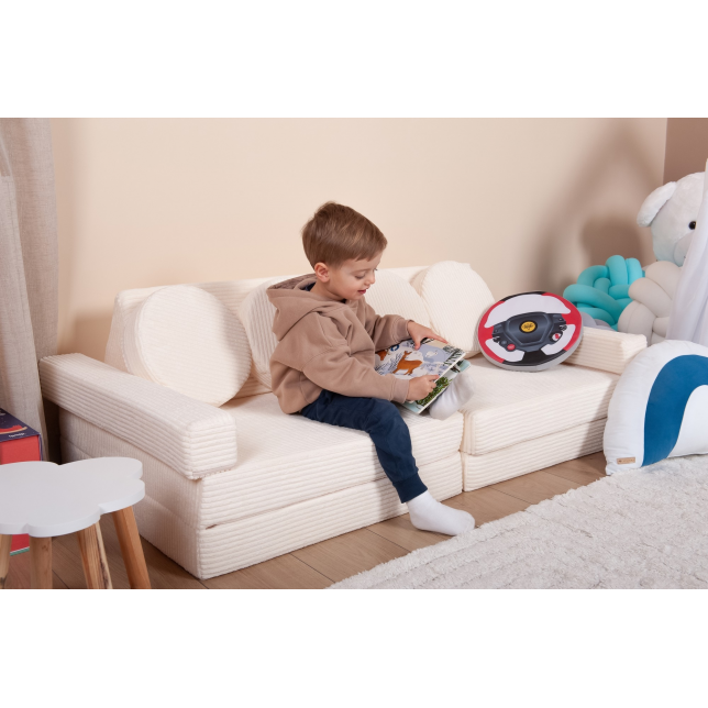 Modulinė poroloninė sofa, kapučino spalvos
