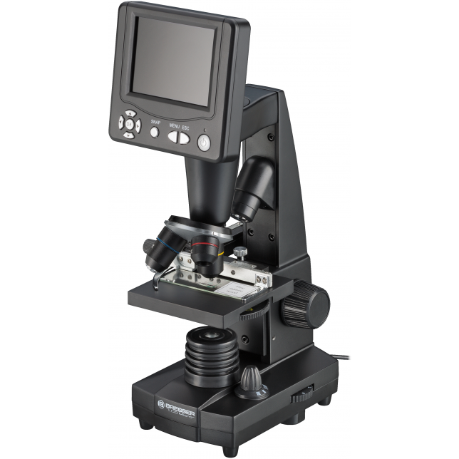 BRESSER LCD mokinių mikroskopas 8,9 cm (3,5 colio)