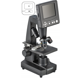 BRESSER LCD mokinių mikroskopas 8,9 cm (3,5 colio)