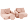 Minkšta modulinė sofa  - blokai, įvairių spalvų