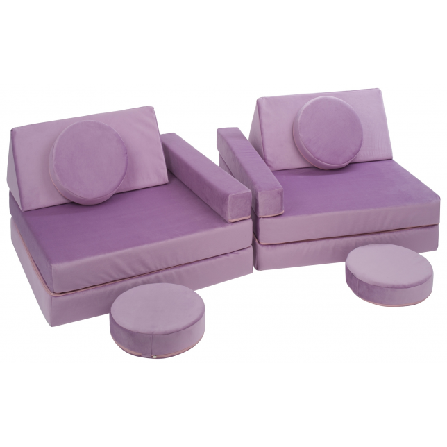 Minkšta modulinė sofa  - blokai, įvairių spalvų