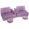 Minkšta modulinė sofa  - blokai, įvairių spalvų