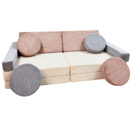 Minkšta modulinė sofa  - blokai, įvairių spalvų