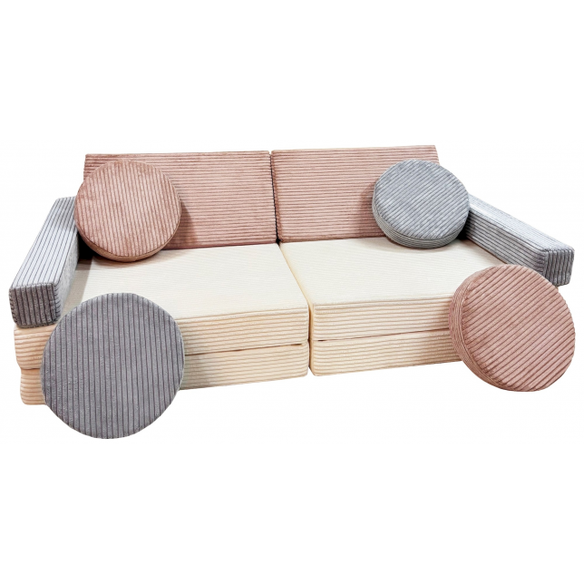 Minkšta modulinė sofa  - blokai, įvairių spalvų