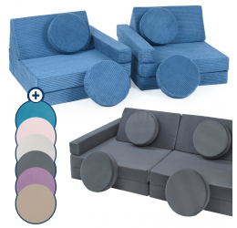 Minkšta modulinė sofa  - blokai, įvairių spalvų
