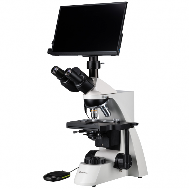 BRESSER mikroskopas „Science TRM 301“ su „MikroCam PRO HDMI 5MP“ kamera ir HDMI ekranu (13,3 colio)