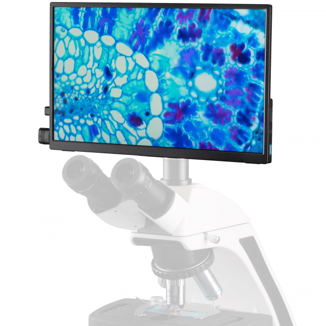 BRESSER mikroskopas „Science TRM 301“ su „MikroCam PRO HDMI 5MP“ kamera ir HDMI ekranu (13,3 colio)