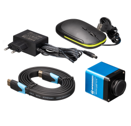 BRESSER Zoom Optics DST-0745 su MikroCam MINI Full HD HDMI kamera ir MINI HDMI Full HD ekranu (13,3 colio)