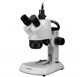 BRESSER stereo trinokulinis mikroskopas „Analyth STR 10x-40x“ su „MikroCam SF Full-HD“ kamera