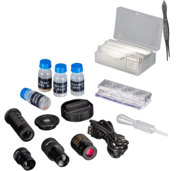 BRESSER Biolux NV 20x-1280x mikroskopas su HD USB kamera