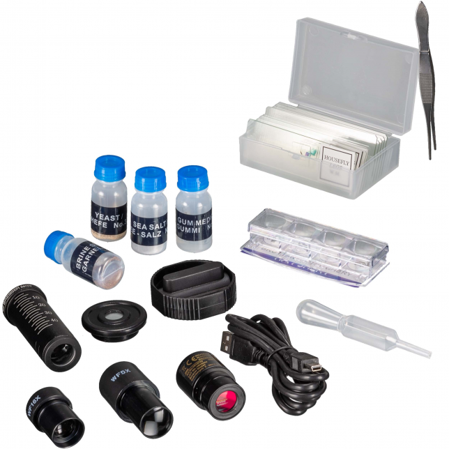 BRESSER Biolux NV 20x-1280x mikroskopas su HD USB kamera