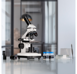 BRESSER Biolux NV 20x-1280x mikroskopas su HD USB kamera