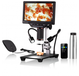 BRESSER WiFi 1080P skaitmeninis mikroskopas 2L su LCD ekranu