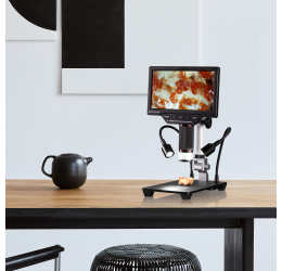 BRESSER WiFi 1080P skaitmeninis mikroskopas 2L su LCD ekranu