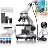BRESSER JUNIOR 40x-1024x mikroskopas su HD okuliaro kamera