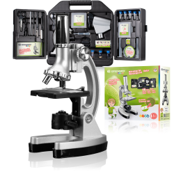 BRESSER JUNIOR Biotar DLX 300x-1200x mikroskopas su dėklu