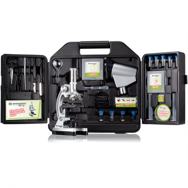 BRESSER JUNIOR Biotar DLX 300x-1200x mikroskopas su dėklu