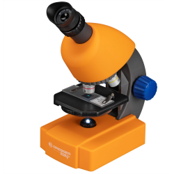 BRESSER JUNIOR 40x-640x mikroskopas su priedais ir kietu dėklu
