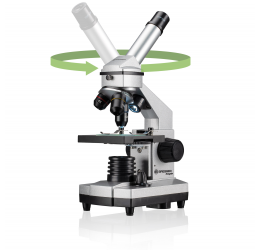 BRESSER JUNIOR Biolux CA 40x-1024x mikroskopas su išmaniojo telefono laikikliu