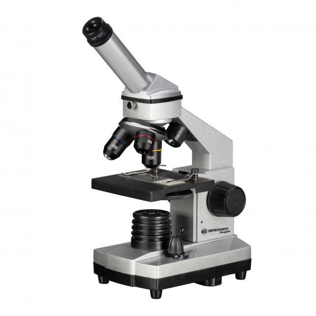 BRESSER JUNIOR Biolux CA 40x-1024x mikroskopas su išmaniojo telefono laikikliu