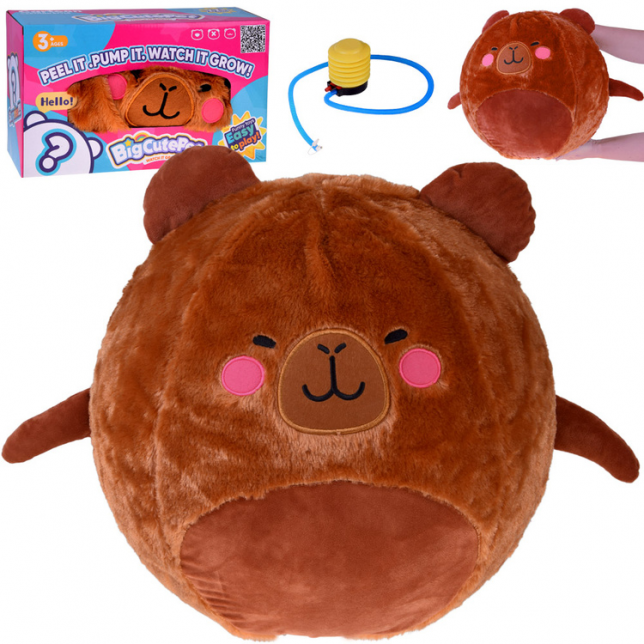 Didelis pliušinis Capybara kamuolys, 45cm.
