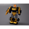 Transformuojamas robotas „MAGNET MECHA“ geltonas