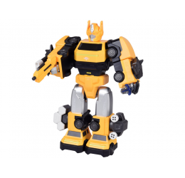 Transformuojamas robotas „MAGNET MECHA“ geltonas