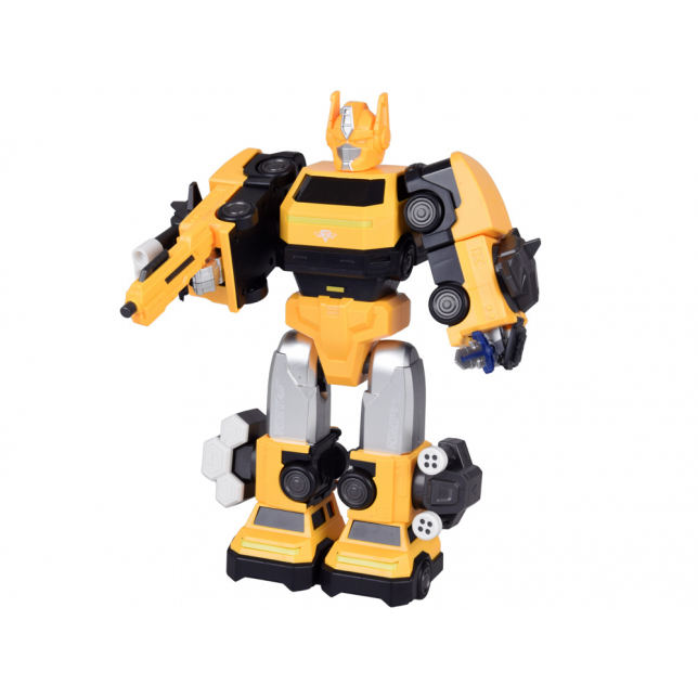 Transformuojamas robotas „MAGNET MECHA“ geltonas