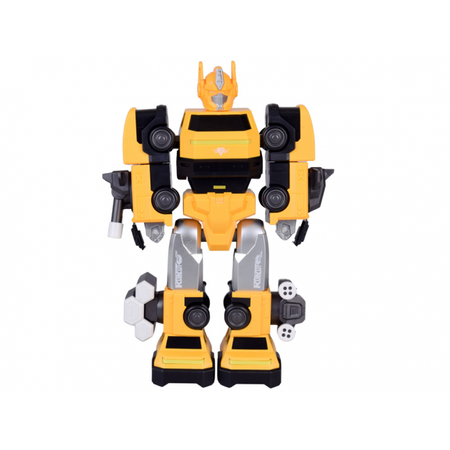 Transformuojamas robotas „MAGNET MECHA“ geltonas