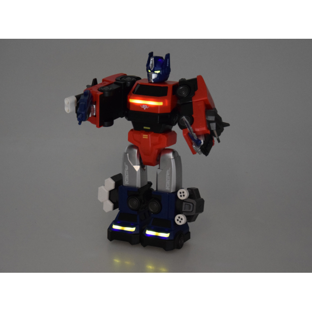 Transformuojamas robotas „MAGNET MECHA“ geltonas