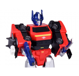 Transformuojamas robotas „MAGNET MECHA“ geltonas