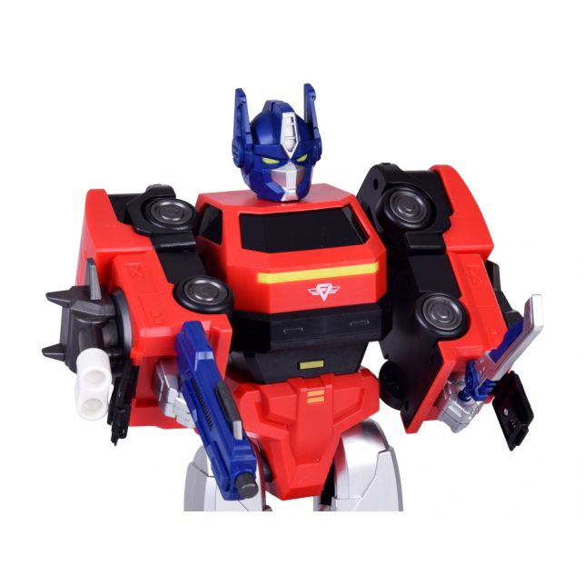 Transformuojamas robotas „MAGNET MECHA“ geltonas