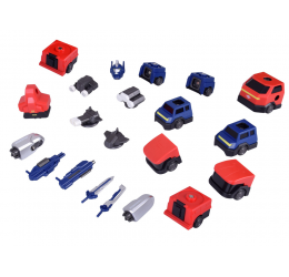 Transformuojamas robotas „MAGNET MECHA“ geltonas
