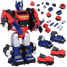 Transformuojamas robotas „MAGNET MECHA“ geltonas