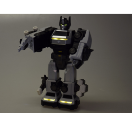 Transformuojamas robotas „MAGNET MECHA“ geltonas