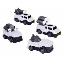 Transformuojamas robotas „MAGNET MECHA“ geltonas