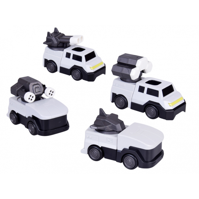 Transformuojamas robotas „MAGNET MECHA“ geltonas