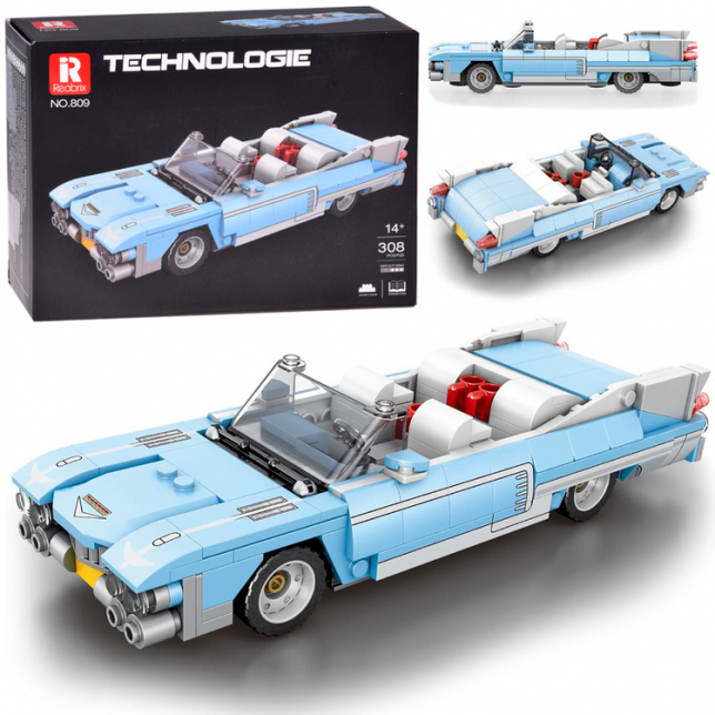 Konstruktorius - sportinis geltonas automobilis (319 det.)