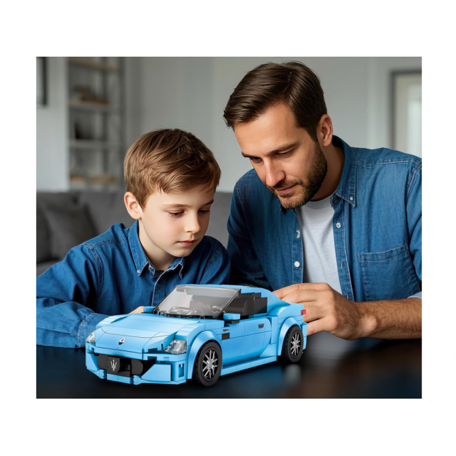 Konstruktorius - sportinis geltonas automobilis (319 det.)