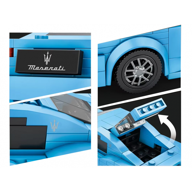 Konstruktorius - sportinis geltonas automobilis (319 det.)