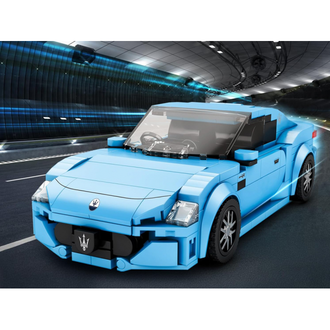 Konstruktorius - sportinis geltonas automobilis (319 det.)