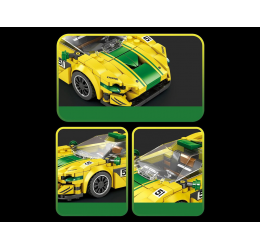 Konstruktorius - sportinis geltonas automobilis (319 det.)