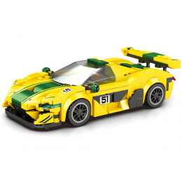 Konstruktorius - sportinis geltonas automobilis (319 det.)