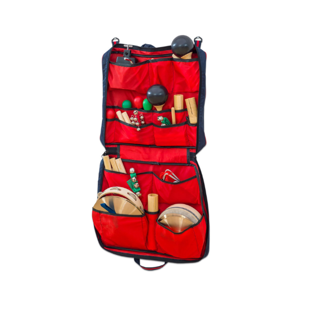 „Betzold“ mušamųjų instrumentų krepšys su 27 instrumentais