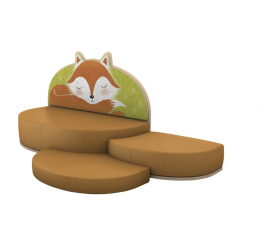 Betzold vaikiška sofa-lova „Fox“ su kilimėliu