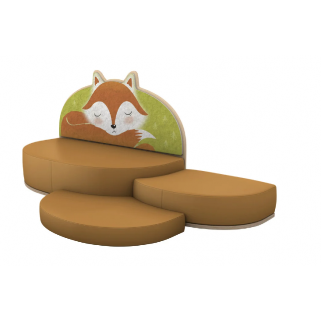 Betzold vaikiška sofa-lova „Fox“ su kilimėliu