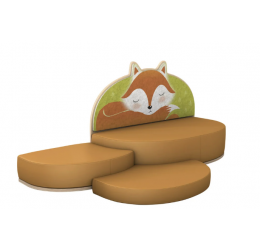 Betzold vaikiška sofa-lova „Fox“ su kilimėliu