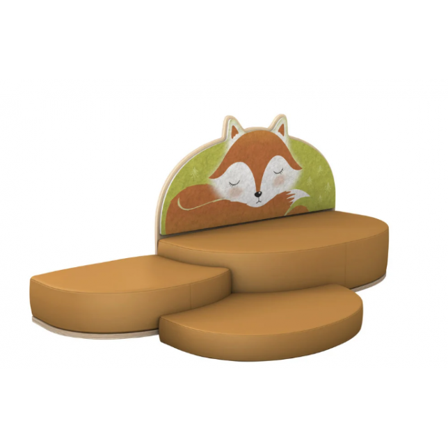 Betzold vaikiška sofa-lova „Fox“ su kilimėliu